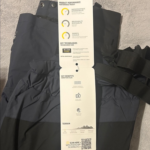 Ski-Doo Woman’s/Ladies Vasa Insulated High-Pants (Snow-Pants/Bibs) Navy/Black - Picture 6 of 6